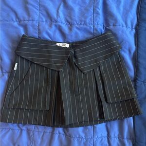 LOBA - Black Pinstripe Women's Skirt xs